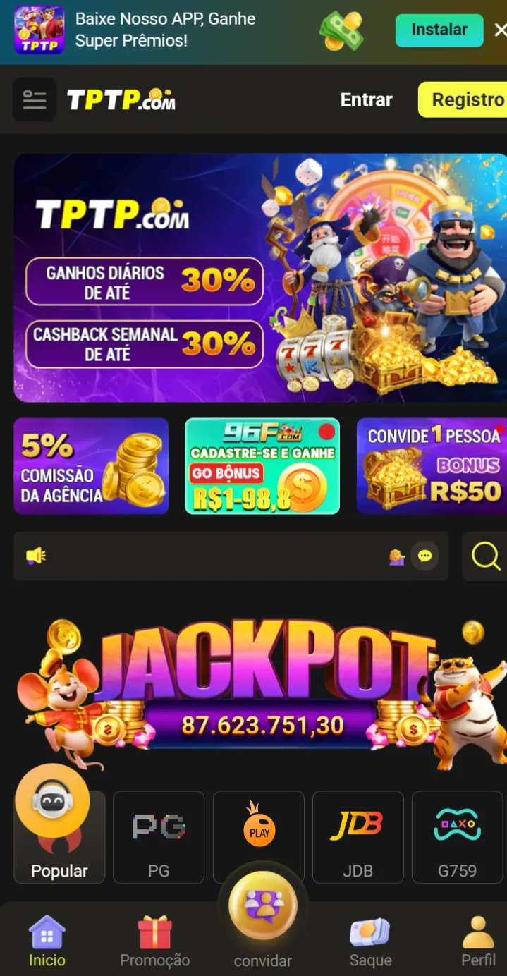 tptp Versão nova cassino mobile no Brasil Ganhe Recompensas